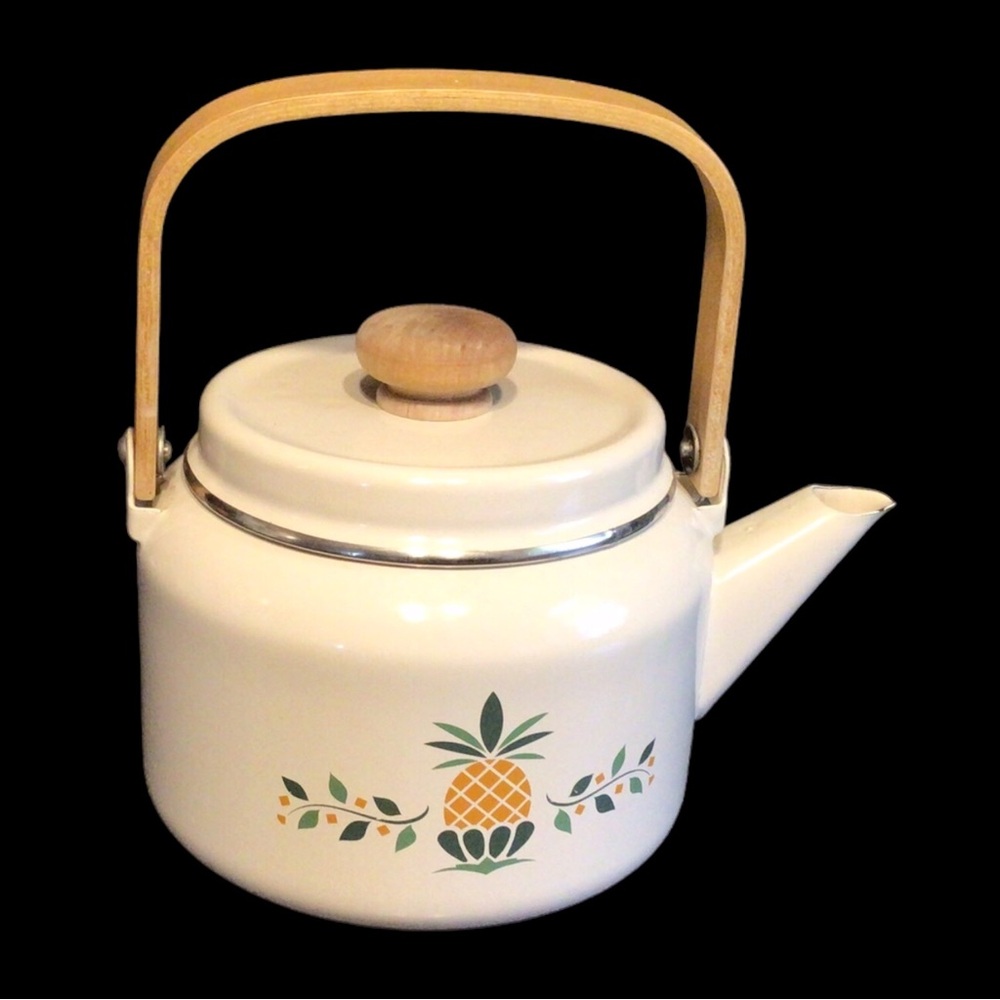 Inter-National Plantation Garden Enamel Steel Tea Kettle
